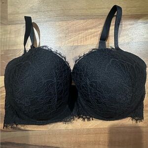 Victoria's Secret Dream Angel Black Lace Bra